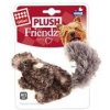 Hračka pes GiGwi Plush Friendz veverka šedá plyš 1 ks
