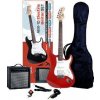 ABX 20 gitarový set, červená ABX GUITARS