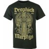 Tričko metal KINGS ROAD Dropkick Murphys Celtic Cross Logo Čierna
