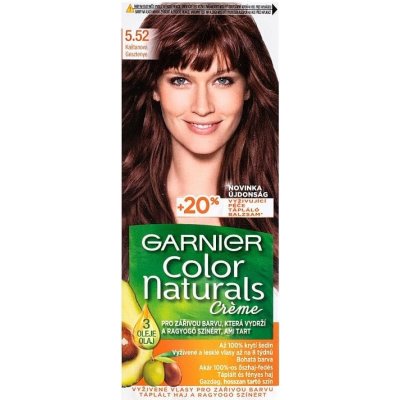 Garnier Color Naturals permanentná farba na vlasy 5 .52 Gaštanová, 60 +40 +12 ml
