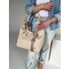 Béžová kabelka na rameno GROSSO