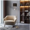 Eglo Eglo - LED Stojacia lampa TUNJA 1xE27/60W/230V + LED/2,1W pr. 30 cm chróm/hnedá EG32514D + záruka 5 rokov zadarmo