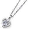 Strieborný prívesok s krištáľmi Swarovski Oliver Weber Forever white