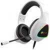 Herní sluchátka C-TECH Midas (GHS-17W), casual gaming, RGB podsvícení, bílá C-Tech