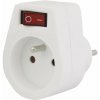EMOS Zásuvka s vypínačom, biela 1905110000