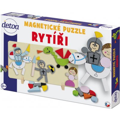 Detoa Magnetické puzzle Rytieri