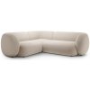 Micadoni Modulárna sedačka Kate 252 cm, 4-miestna, ľavý roh – béžová