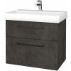 Dreja Kúpeľňová skrinka PROJECT SZZ2 70 - D16 Tmavý betón / Úchytka T06 / D16 Tmavý betón