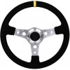 Športový volant WRC Rally II čierny -semiš poťah- 350 mm