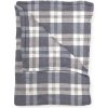 Mistral home Pléd Mistral Home Flannel printed Navy check modrá 150x200 cm