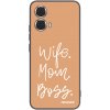 Picasee silikonový černý obal pro Motorola Moto G85 - Boss Mama