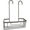 Gedy - Závesná polica do sprchy SMART 37,5x30 cm metalická sivá 248981 + záruka 3 roky zadarmo