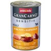 ANIMONDA GranCarno Sensitiv Adult Dog príchuť: moriak + zemiaky 400g