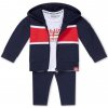 DIRKJE Set 3dielny dl. nohavice 68 Navy+White+Red