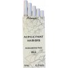 Artmagico Premium akrylové markery extra jemný hrot 0.7 mm biely sada 5 ks