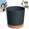 Kvetináč plast sivý Prosperplast 20 cm x 20 cm x 20 cm