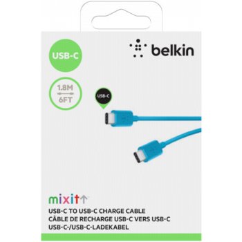 Belkin F2CU043bt06-BLU USB-C 2.0 - USB-C, propojovací, 1,8m, modrý