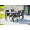 Súprava záhradného nábytku kovová Texim čierna 5-dielna