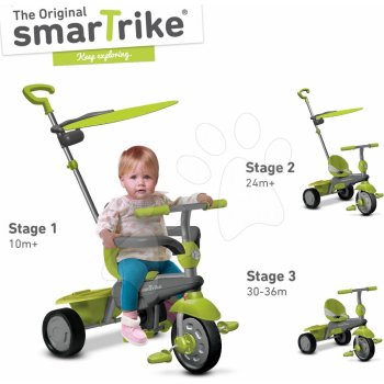 Smart Trike 6190700 CARNIVAL GREEN TouchSteering 3v1 ultraľahké ovládanie  zeleno sivá od 56,99 € - Heureka.sk