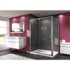 Hüppe Urban Sprchové dvere 2-dielne 100 cm, chróm 140401.069.322