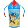 STOR Tréningový hrnček so silikónovým náustkom a svetilekom, PAW PATROL, 300ml, 30840