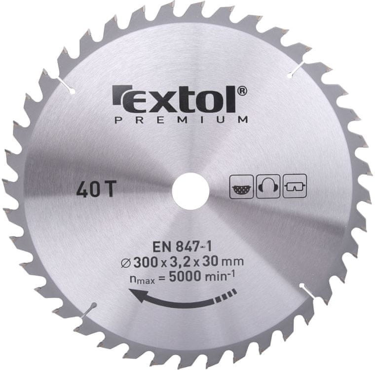 EXTOL PREMIUM kotúč pílový s SK plátkami 300x2,2x30mm 40T 8803246