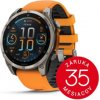 Garmin Fenix 8 47mm, AMOLED, Sapphire, Titanium, spark orange band
