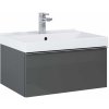 Elita Look skrinka 60x44.9x28.1 cm závesná kúpeľňová skrinka pod umývadlo antracitová RE010603026610