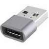PremiumCord Aluminium USB C female - USB2.0 A Male adaptér kur31-24