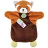 Doudou Plyšový maňuška panda červená 25 cm