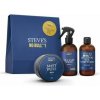 Steves No Bull***t šampón na vlasy a fúzy 250 ml + stylingový sprej s morskou soľou 250 ml + stylingová pasta 100 ml