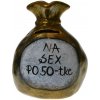 Pokladnička s nápisom - na sex po 50-tke