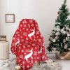 TiaHome Vianočná deka Sobík červený 150x200