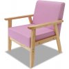 Kreslo JANEK ružové