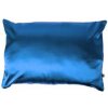 Nina Scruchies - Handmade Saténová obliečka na vankúš 50 x 70 cm modrá