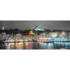 Panoramatická fototapeta - PA4338 - Nočné mesto Istanbul 250cm x 104cm - Vliesová fototapeta