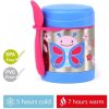 SKIP HOP Zoo Termoska na jedlo s lyžičko/vidličkou Motýlik 325 ml, 3r+ SH2523T.81