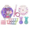 LEAN TOYS Sada kozmetiky v kufríku, nechty, makeup - fialová, 9 kusov