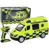 LEAN Toys Diaľkovo ovládaná žltá Ambulancia so svetlami