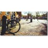 Foto obraz sklo tvrzené kolo Amsterdam 100x50 cm
