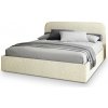 Wilsondo Manželská čalúnená posteľ s úložným priestorom Renive Q 160x200 - smotanová
