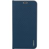 Púzdro knižkové VENNUS BOOK CARBON CASE pre HUAWEI Y7/Y7 PRIME(2019) - modré