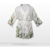 Panel so strihom L šifón / silky kimono eukalyptus biely -NS-13053