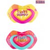 Canpol babies Set symetrických silikónových cumlíkov Light touch 6-18m NEON LOVE - ružový