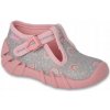 Befado detské papuče Sponky ružové veľkosť 25