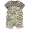 CARTER'S Set 2dielny tričko kr. rukáv, kraťasy na traky Green Camo chlapec 6m