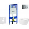 Geberit Duofix - Set predstenovej inštalácie, klozetu Oudee Vortex a dosky softclose, tlačidlo Sigma01, lesklý chróm SANI11CA1152