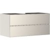 Hansgrohe Xevolos E - Umývadlová skrinka 118x56x55 cm, 2 zásuvky, matná béžová/metalická béžová 54194790