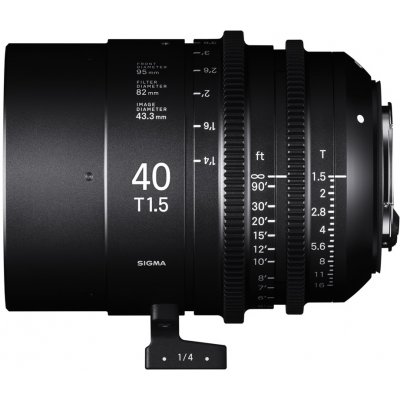 SIGMA CINE 40mm T1.5 FF FL FCE METRIC Fully Luminous Canon EF