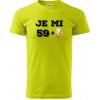 Je mi 60 pivo - Klasické pánske tričko vyššej gramáže - XL ( Limetková )
